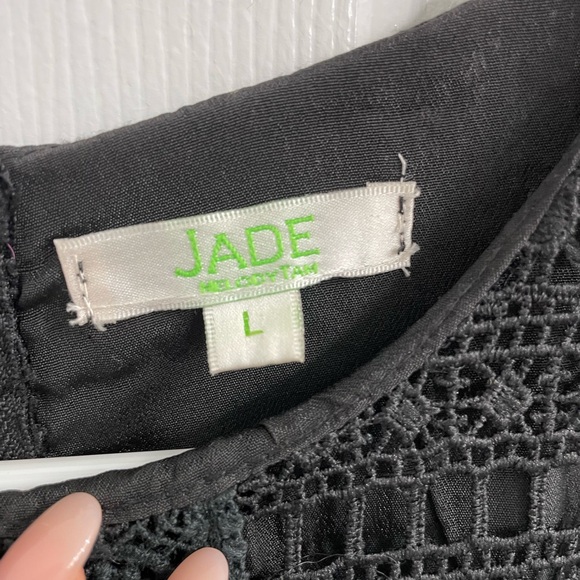 EUC Jade Lace Shift Dress Sz L - Picture 3 of 8